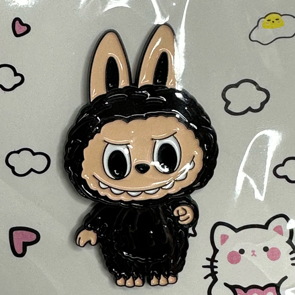 Labubu The Monsters Pin in Black